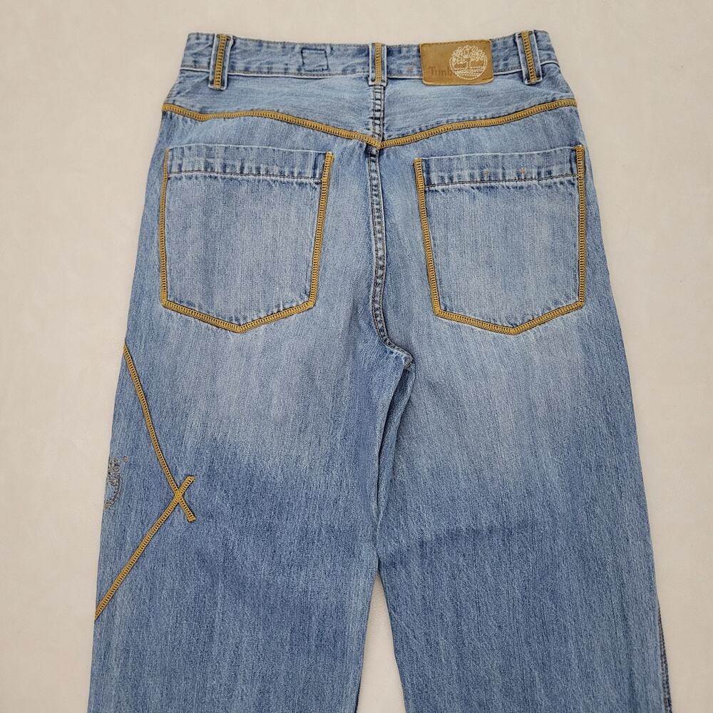 Timberland Y2K Jeans Mens 32 Blue Relaxed Baggy Loose Hip Hop Streetwear Denim